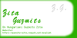 zita guzmits business card